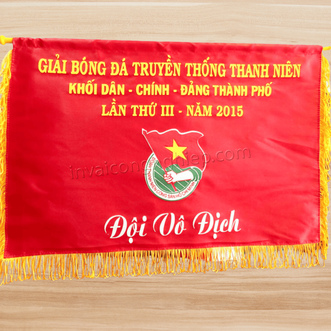in cờ lưu niệm